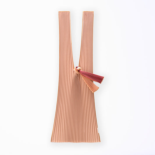 SAC PLISSÉ - BORDEAUX PINK BEIGE