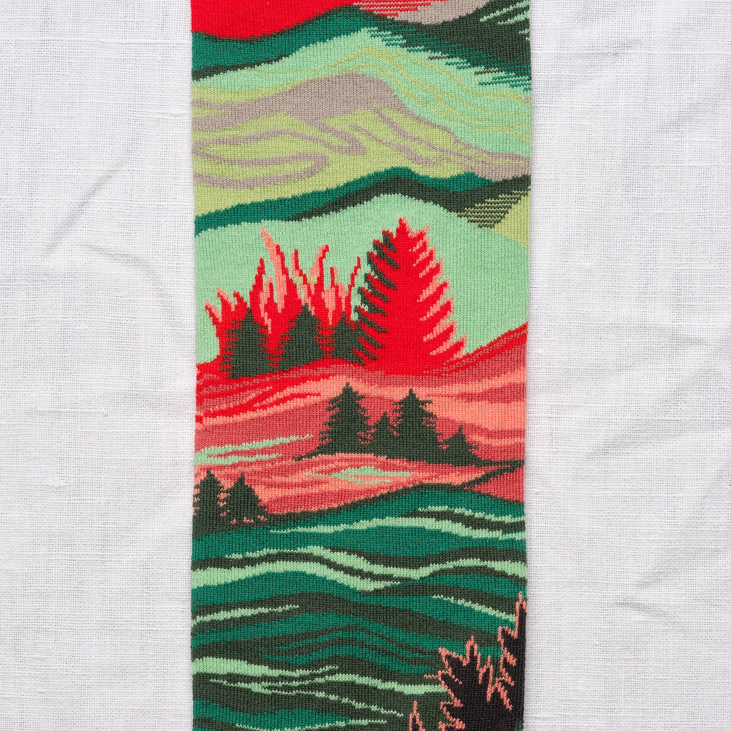 MI-BAS BONNE MAISON - 100% cotton PAYSAGE LICHEN