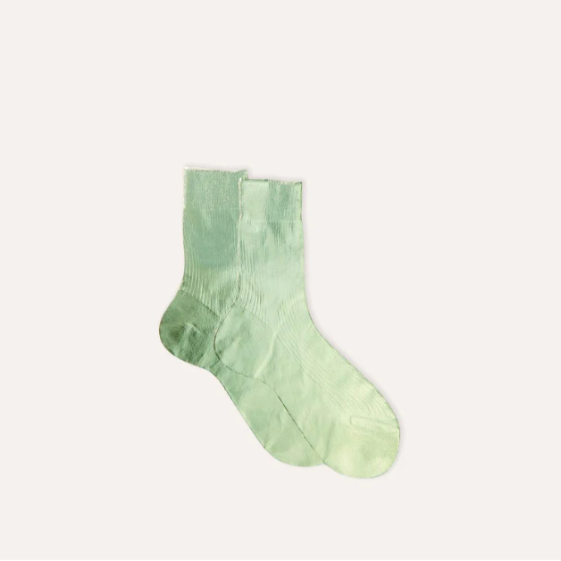 Chaussette en soie métallisée - Maria la Rosa