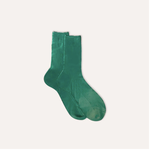 Chaussette en soie métallisée - Maria la Rosa