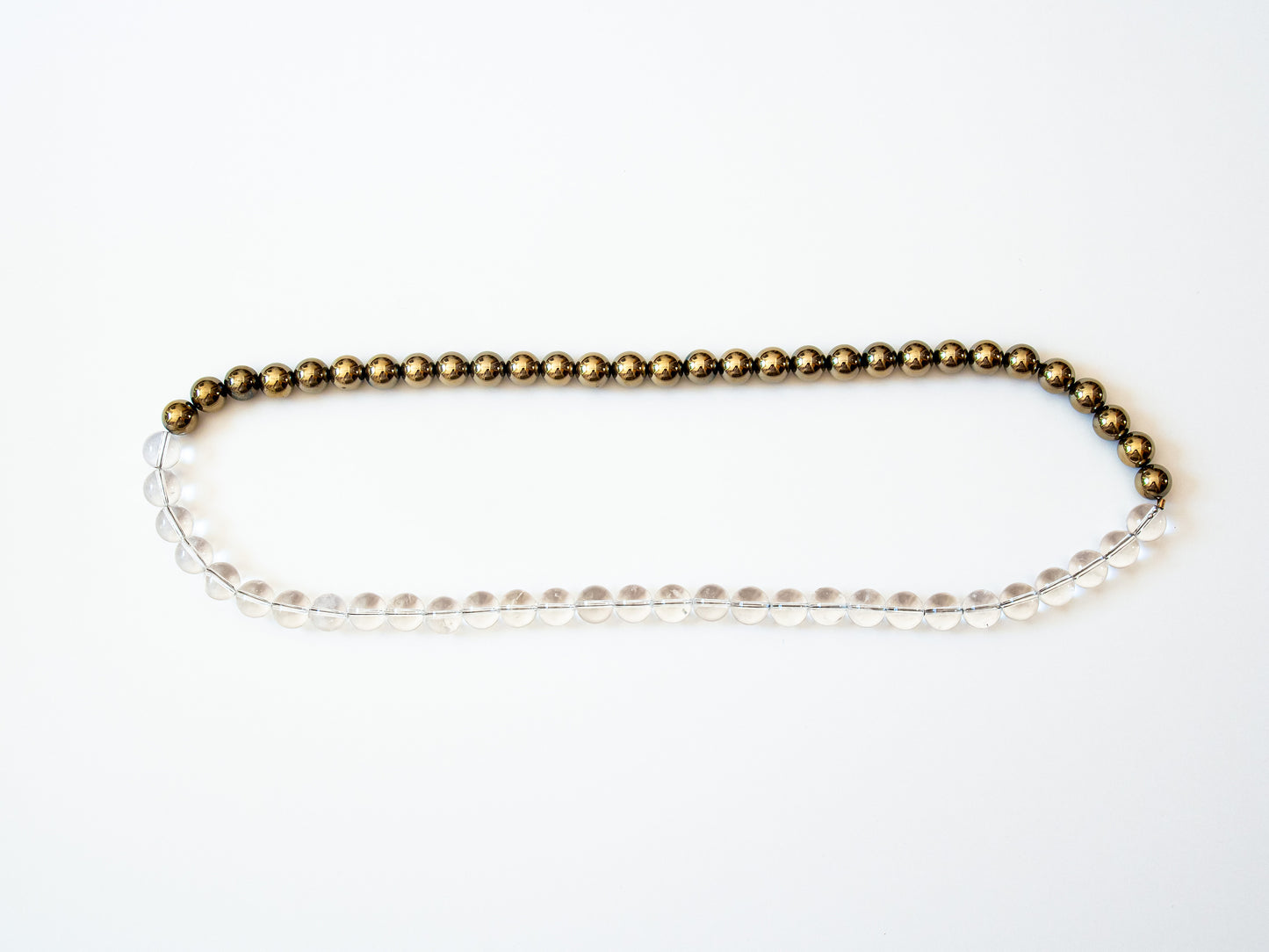 BICOLORE - Collier de perles Hématite