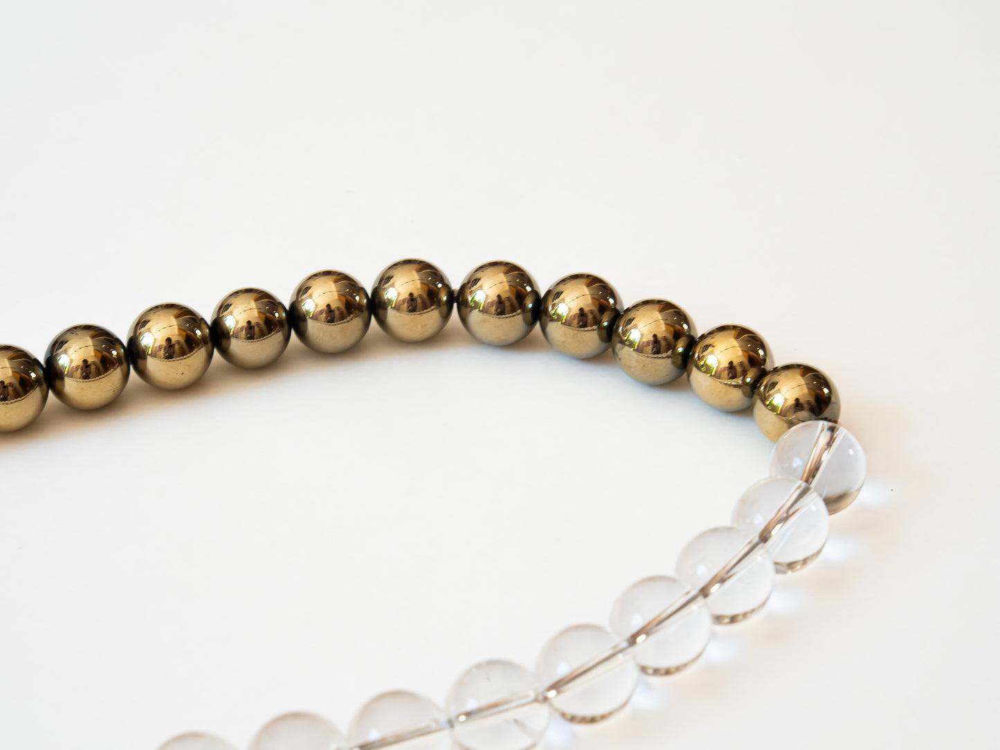 BICOLORE - Collier de perles Hématite