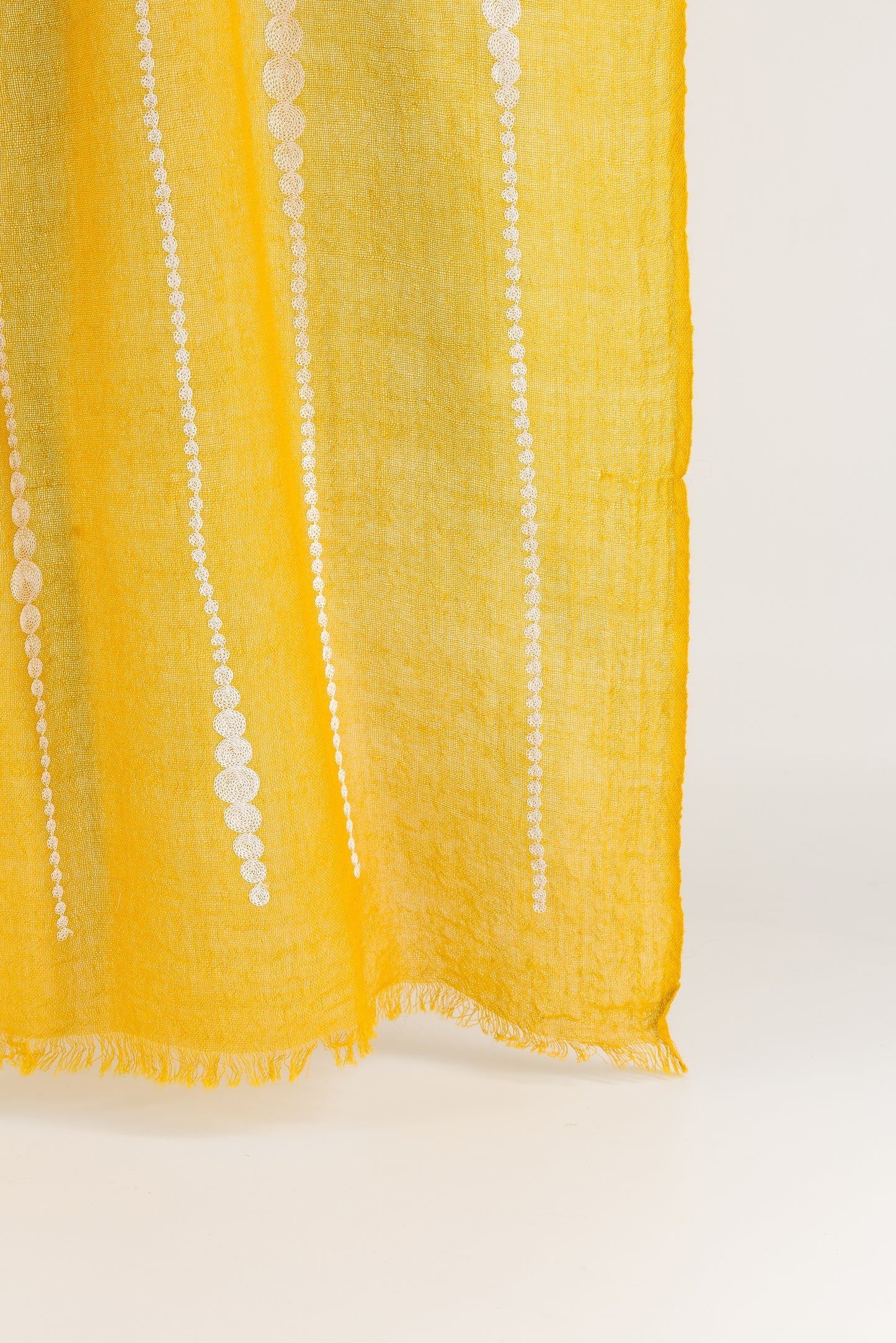 PERLES - Silk Stole Anis & naturel