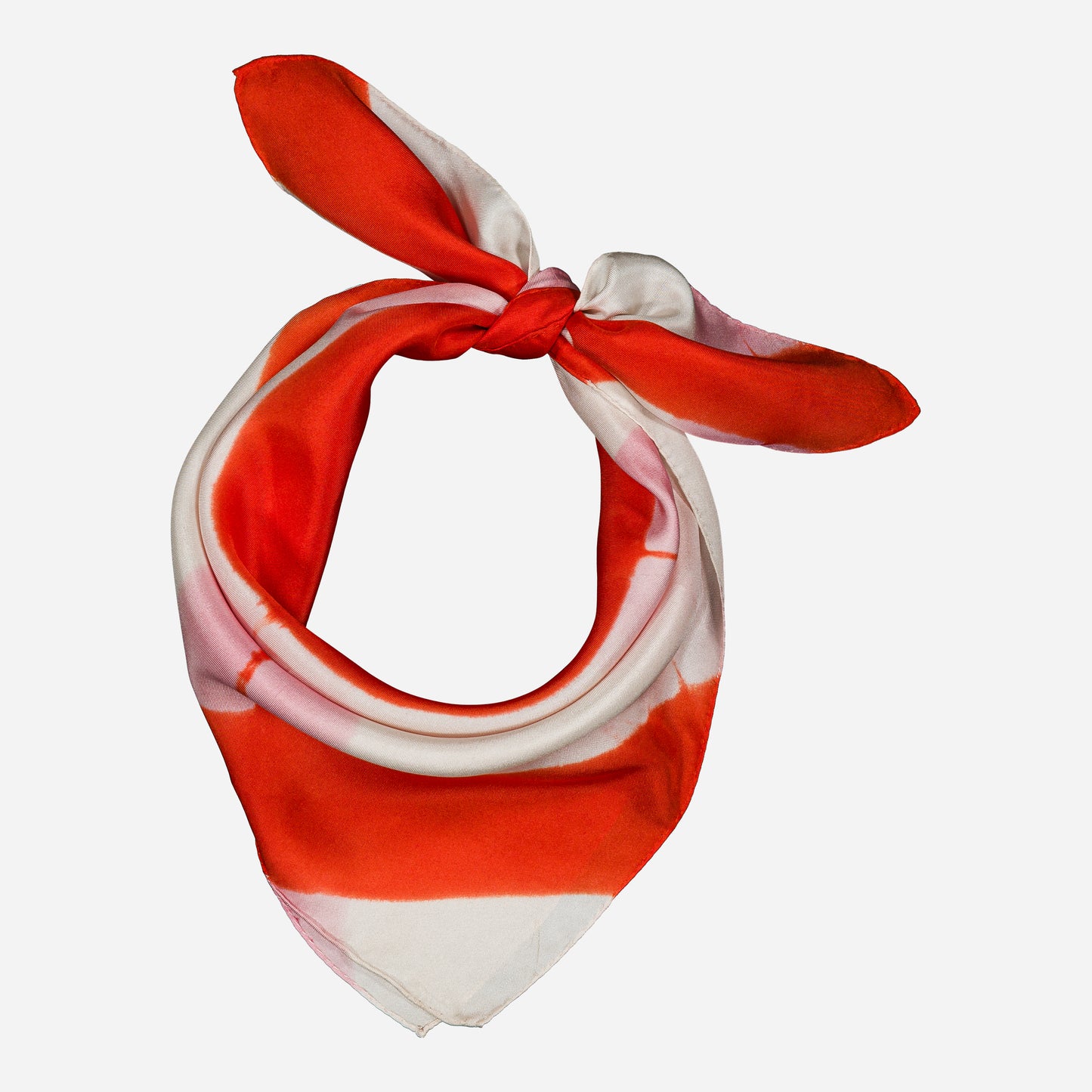PIQUE-NIQUE - Silk bandana PINK & CORAL