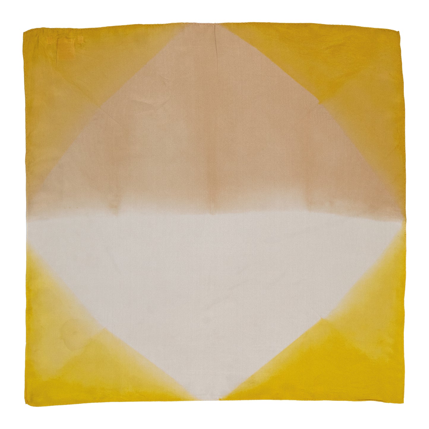 TANGRAM - Silk bandana YELLOW 189 & BEIGE 238