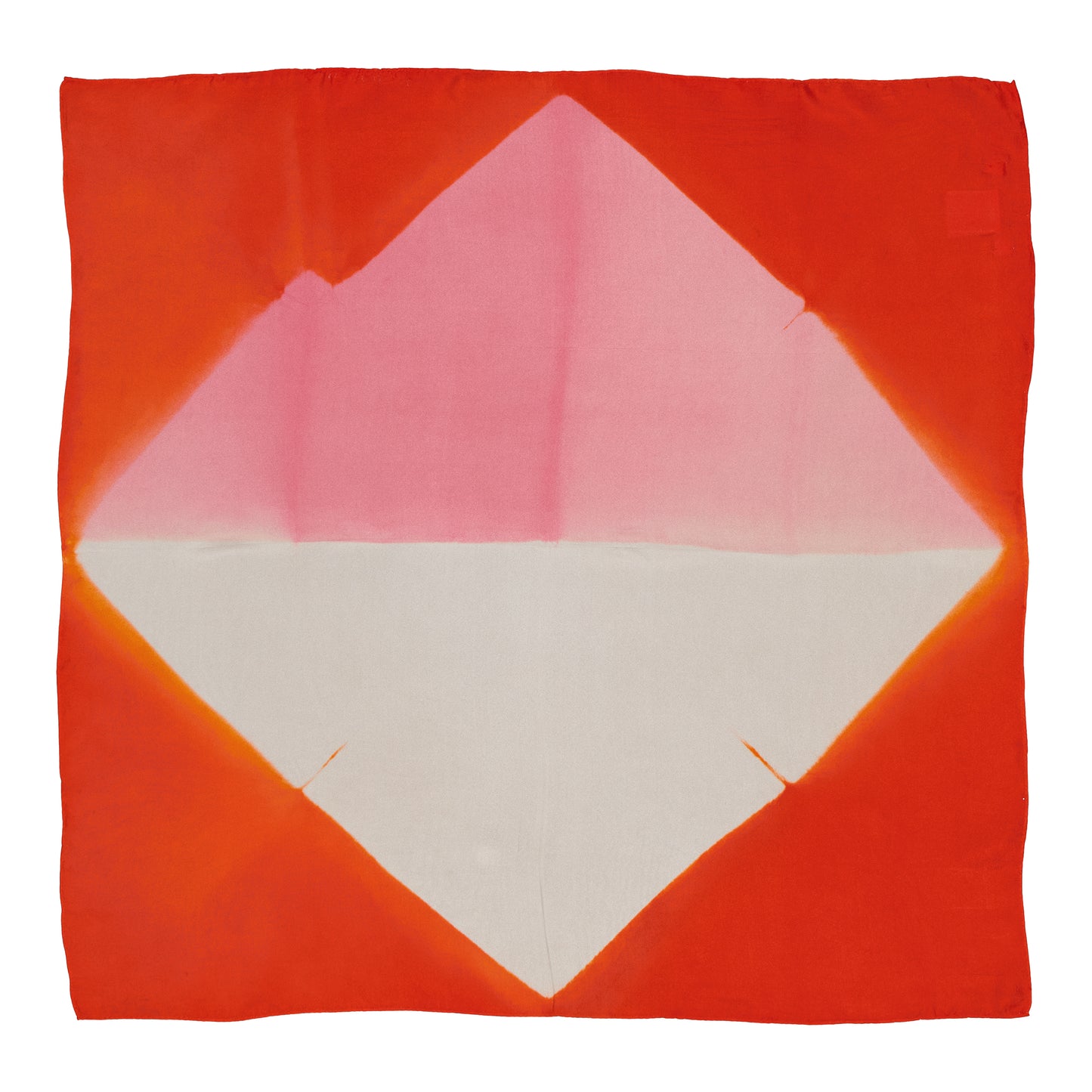 TANGRAM - Silk bandana TANGERINE 131 & BUBBLE GUM 127