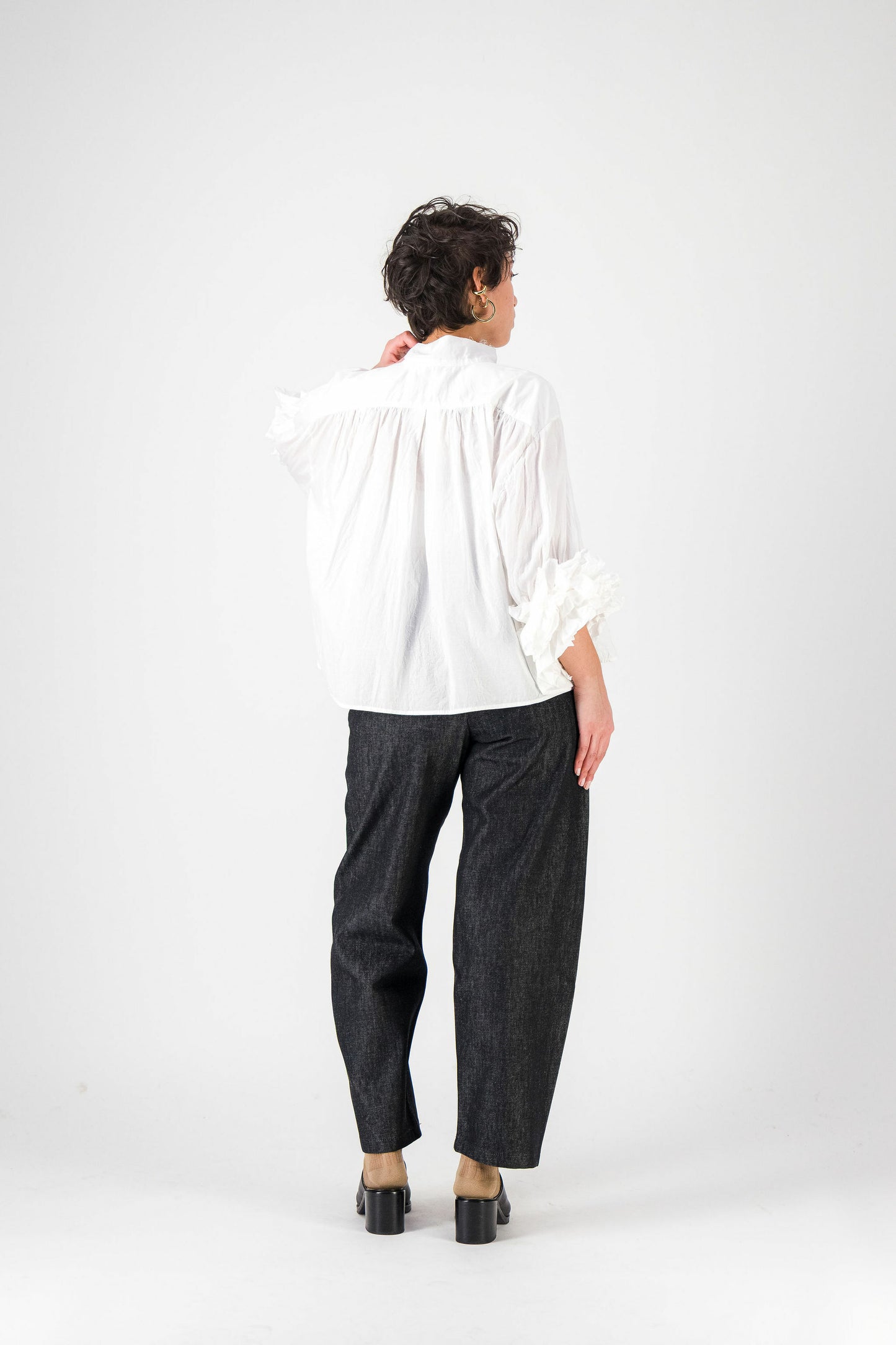 Chemise manches Fleurs - TAKEBAYASHI MUSEUM BLANC