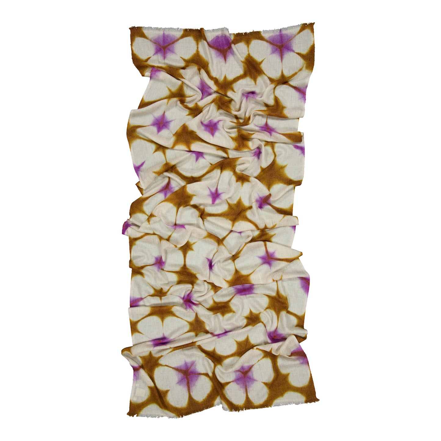 BELISS - MERINO SCARF LILAC & GOLD