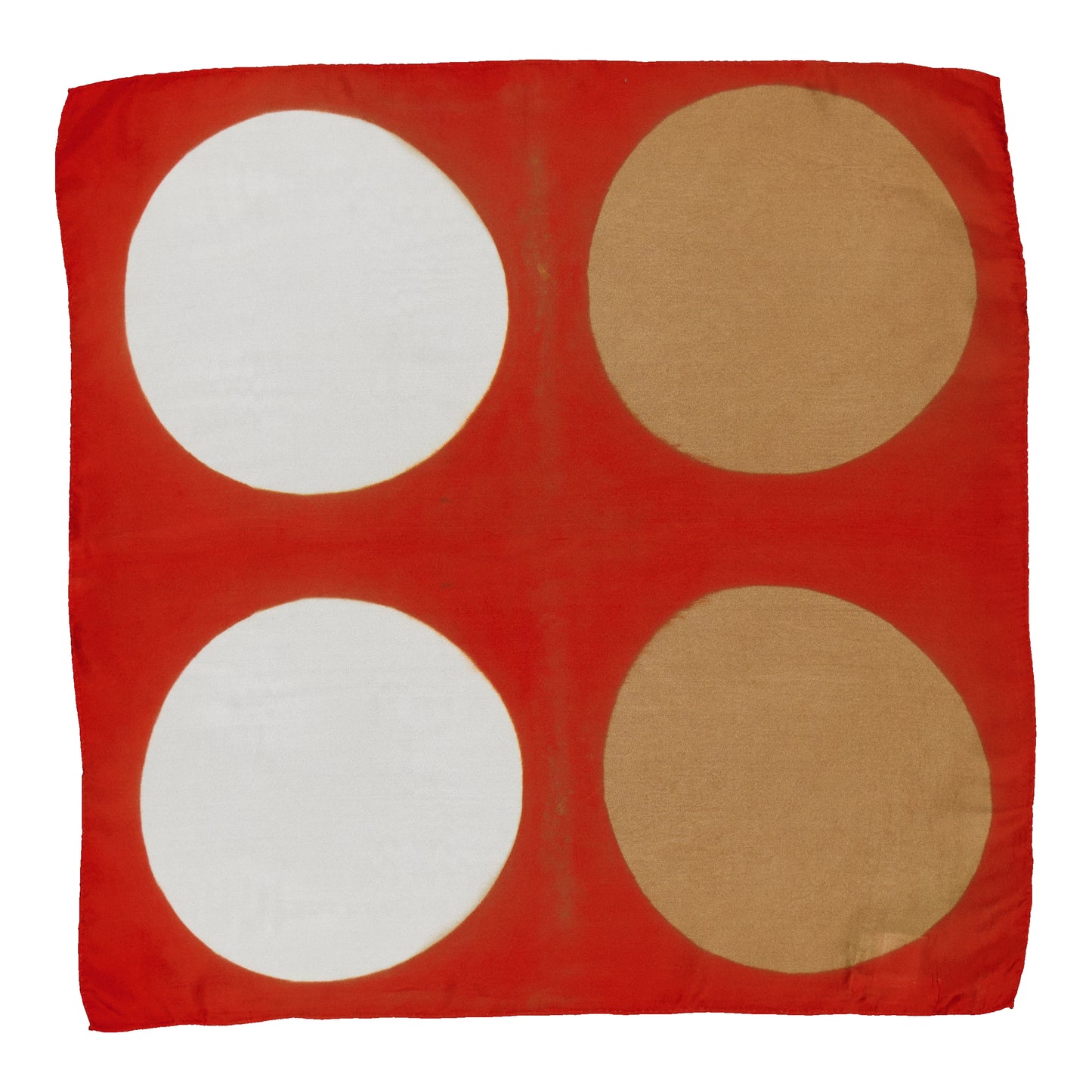 PILE - SILK BANDANA RED & KRAFT