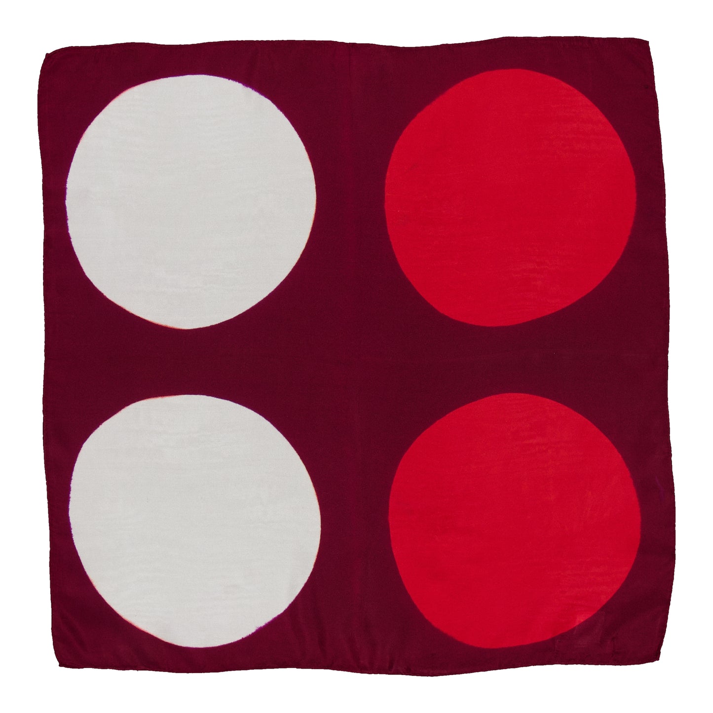 PILE - SILK BANDANA GARNET & CHILLY