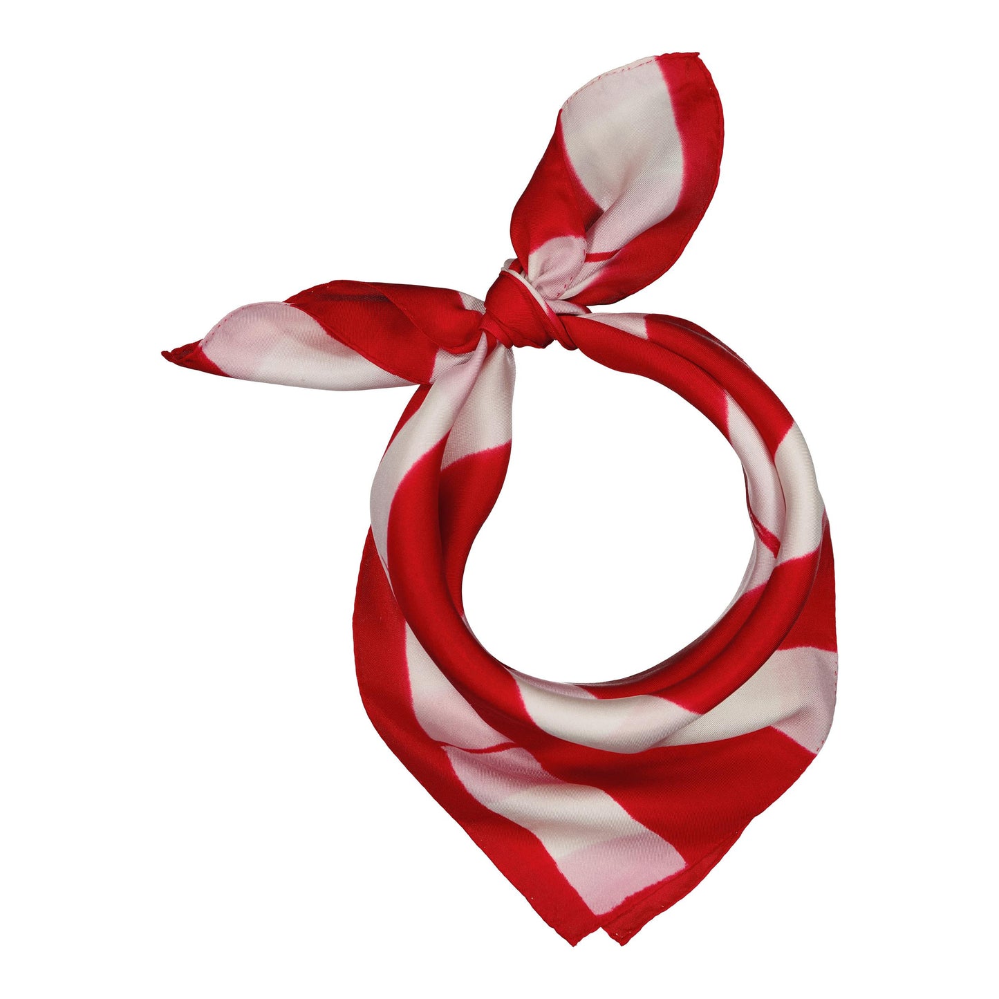 CHROMATIC - a silk bandana LILAC & RED