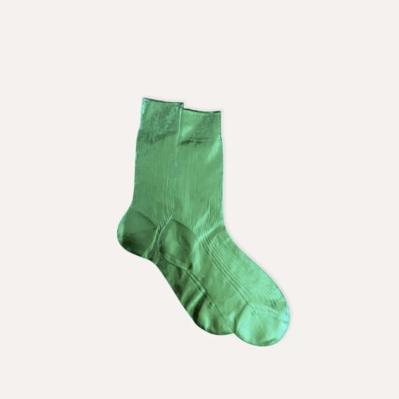 Chaussette en soie métallisée - Maria la Rosa