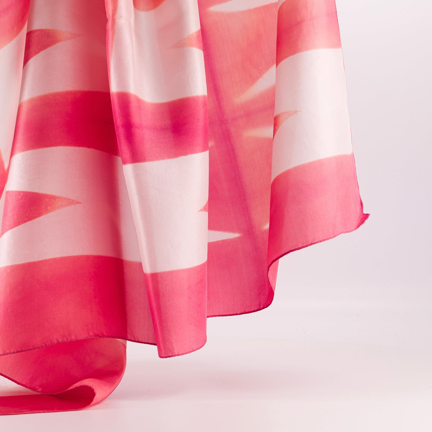 ALPHA - Silk scarf BUBBLE GUM 127