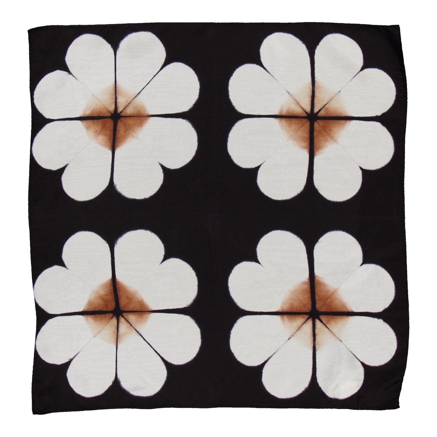 NAIVE - SILK BANDANA KRAFT & BLACK