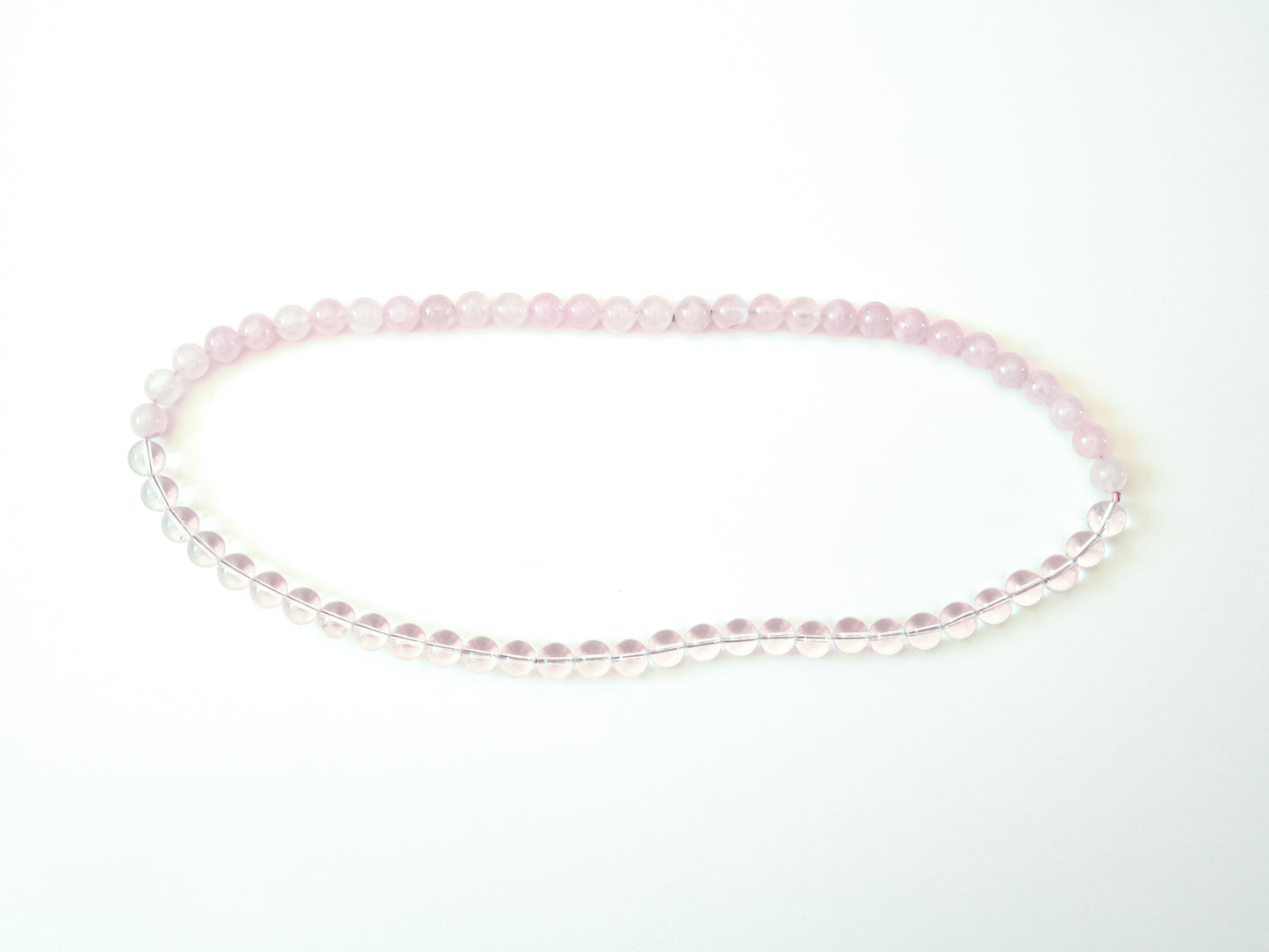 BICOLORE - Collier de perles Quartz rose