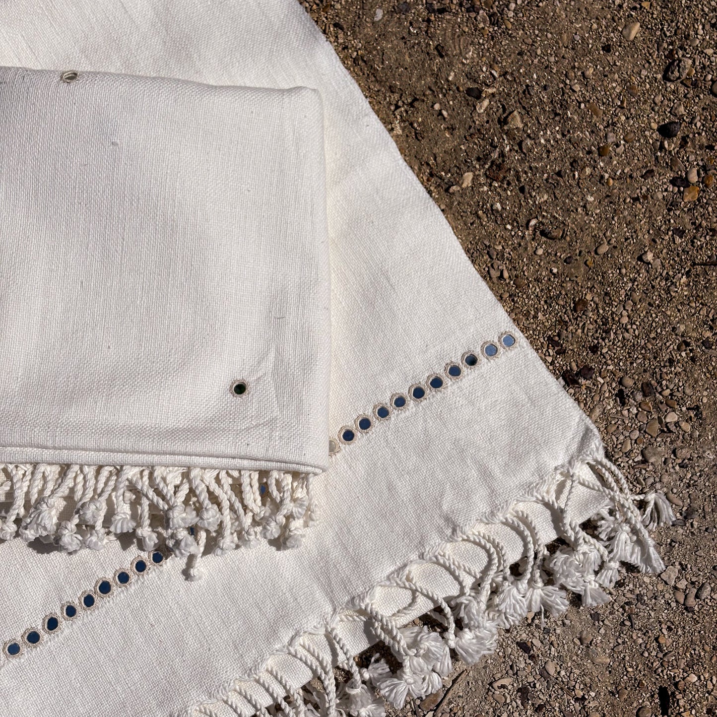 FOUTAS COTON KHADI ECRU