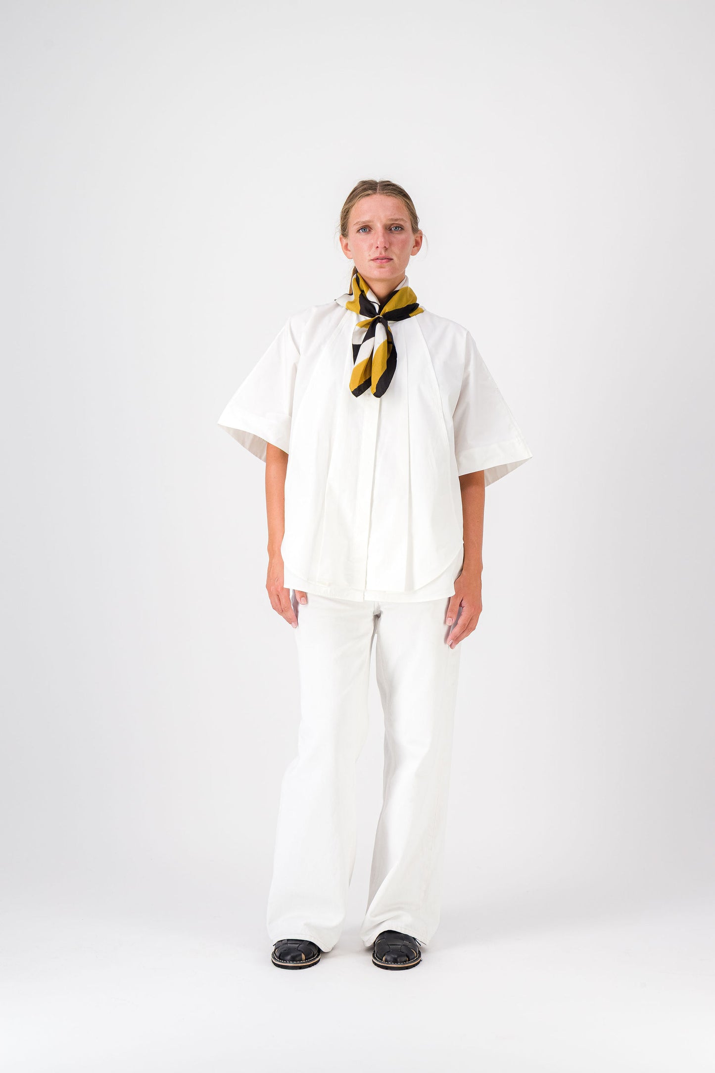PETITE FRÉQUENCE - SILK BANDANA BLACK & GOLD