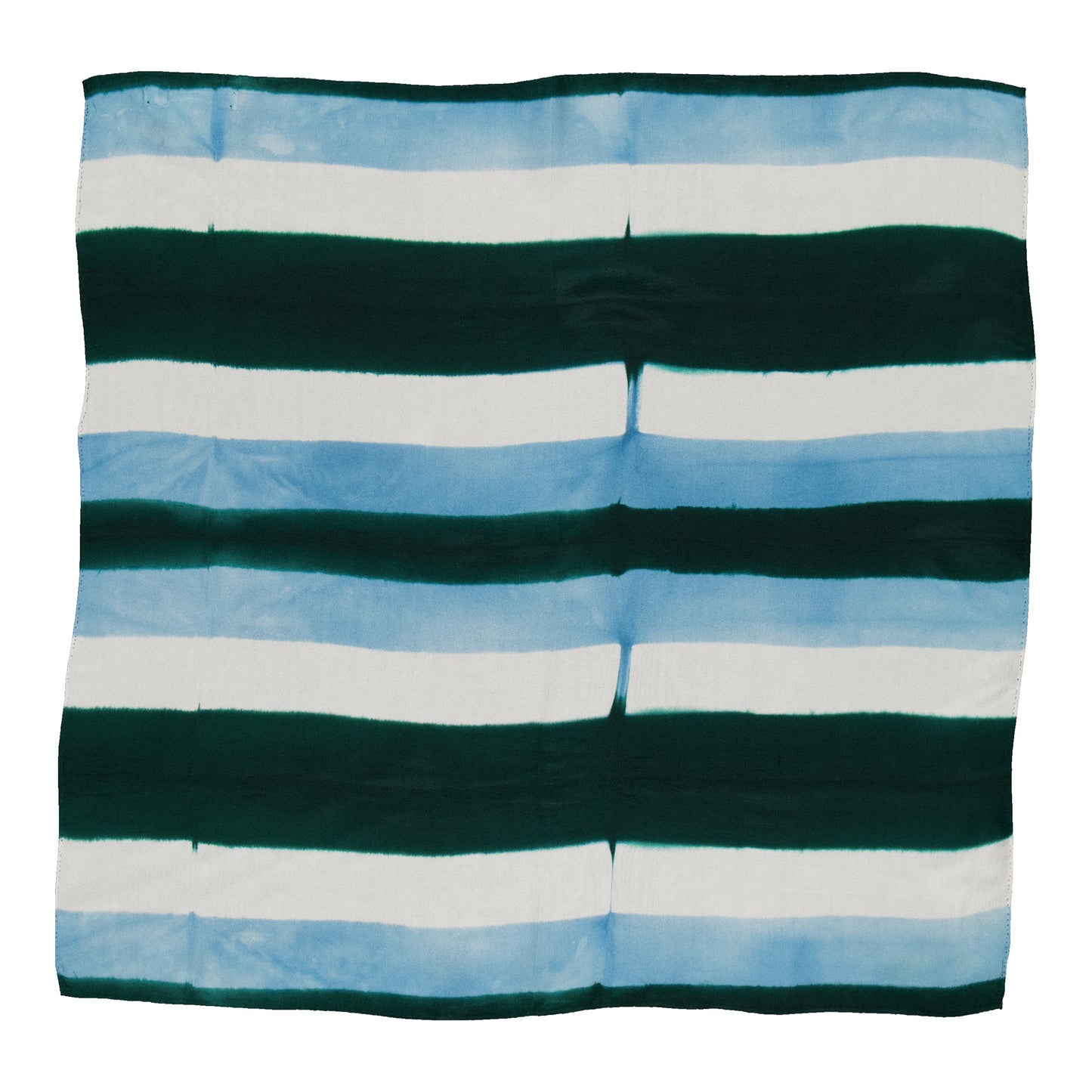 PETITE FRÉQUENCE - SILK BANDANA MUTED BLUE & GREEN