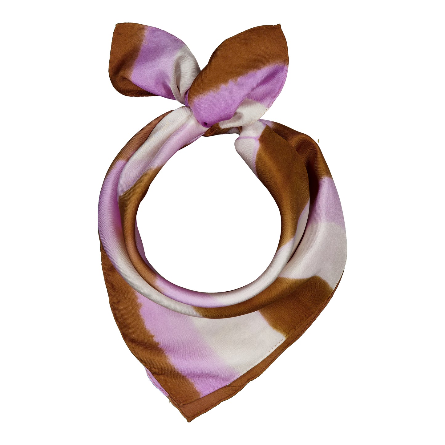 PETITE FRÉQUENCE - SILK BANDANA LILAC & GOLD