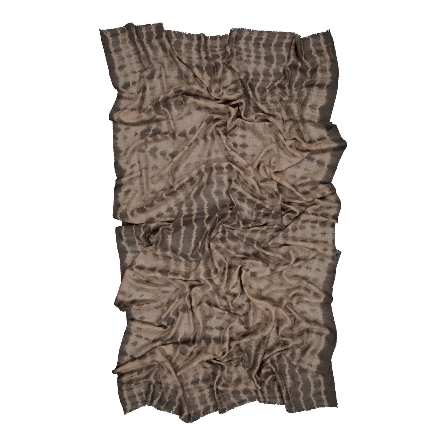 RIVE - shibori cashmere shawl GREY