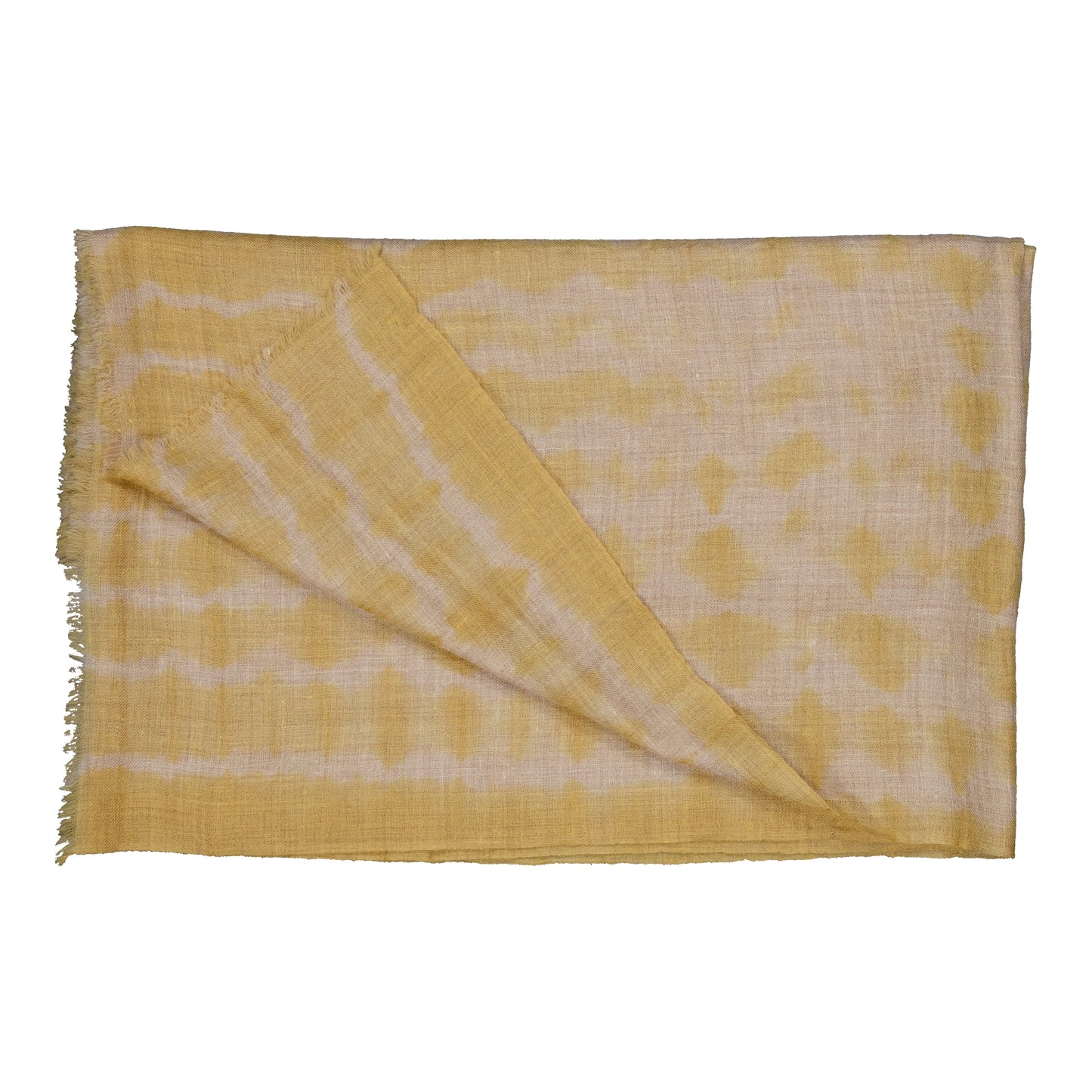 RIVE - shibori cashmere shawl KRAFT