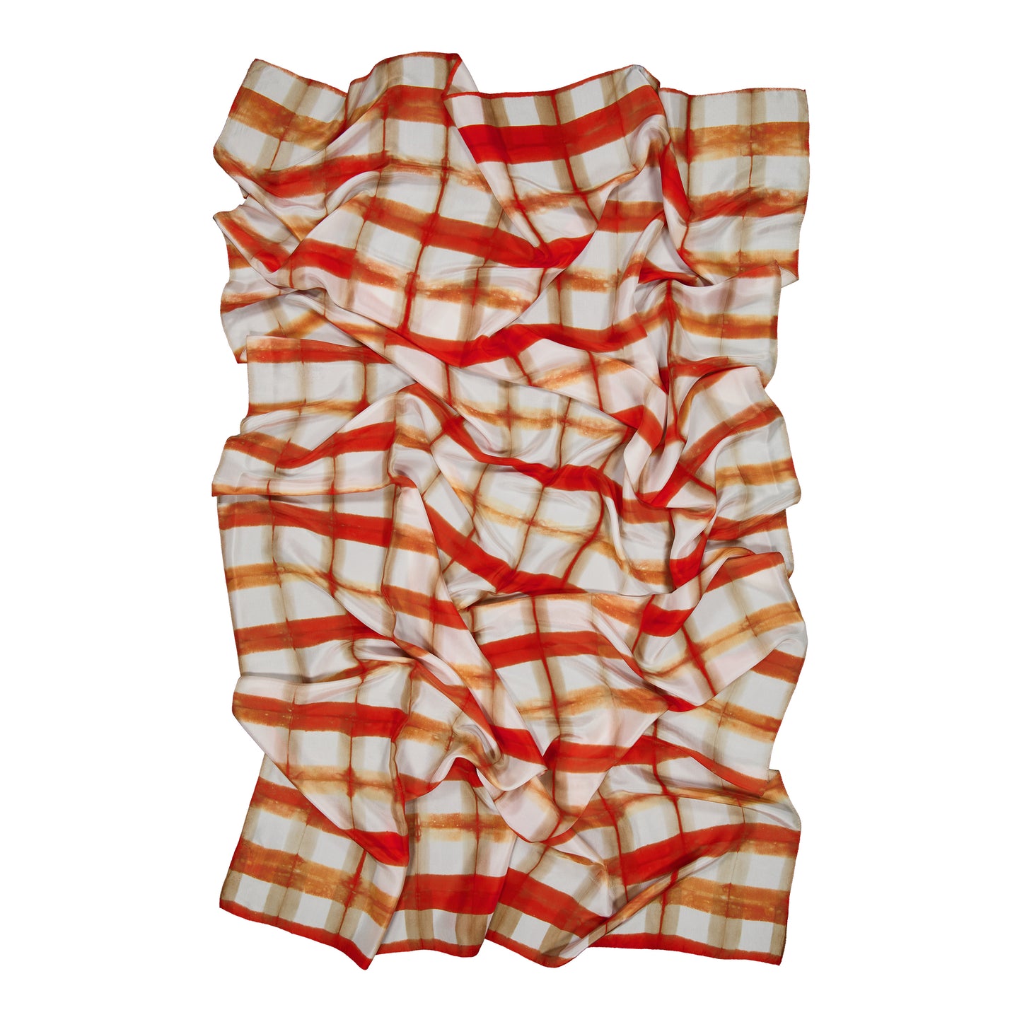 SINOPLE - SILK SCARF ORANGE