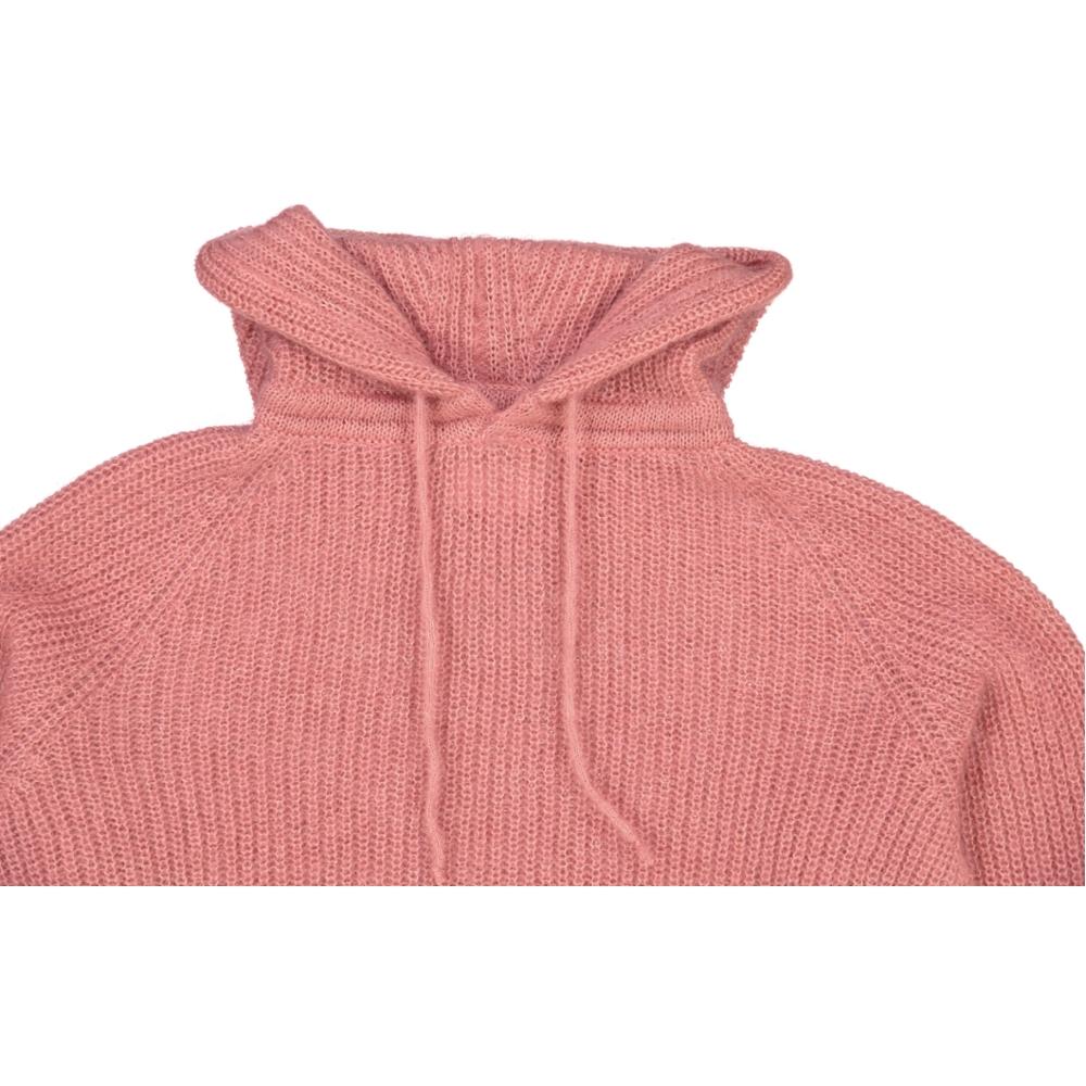 NEIGE - A hooded sweater, knitted in France ROSE JAIPUR