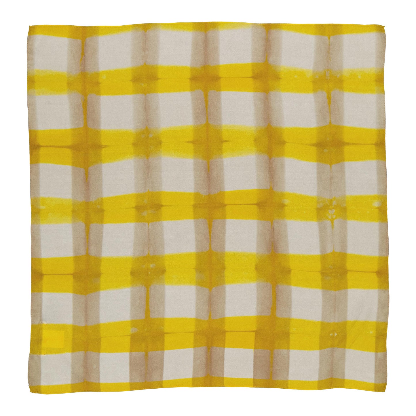 CHROMATIC - a silk bandana YELLOW & BEIGE