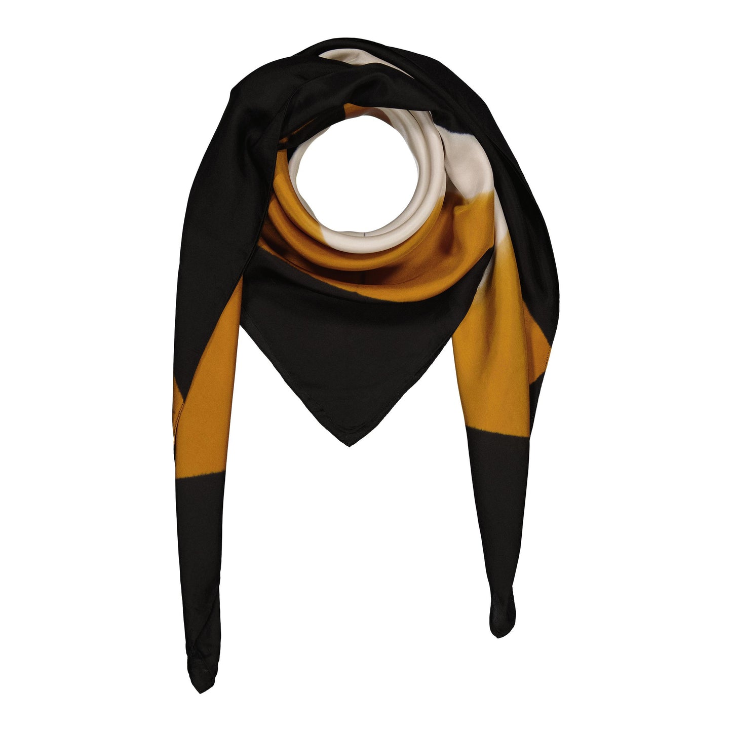 TESSELLES - SILK SQUARE GOLD & BLACK