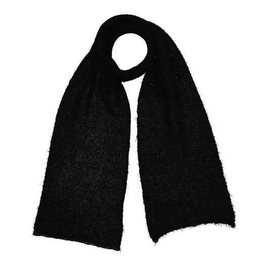 BLISS - RIBBED SCARF BLACK