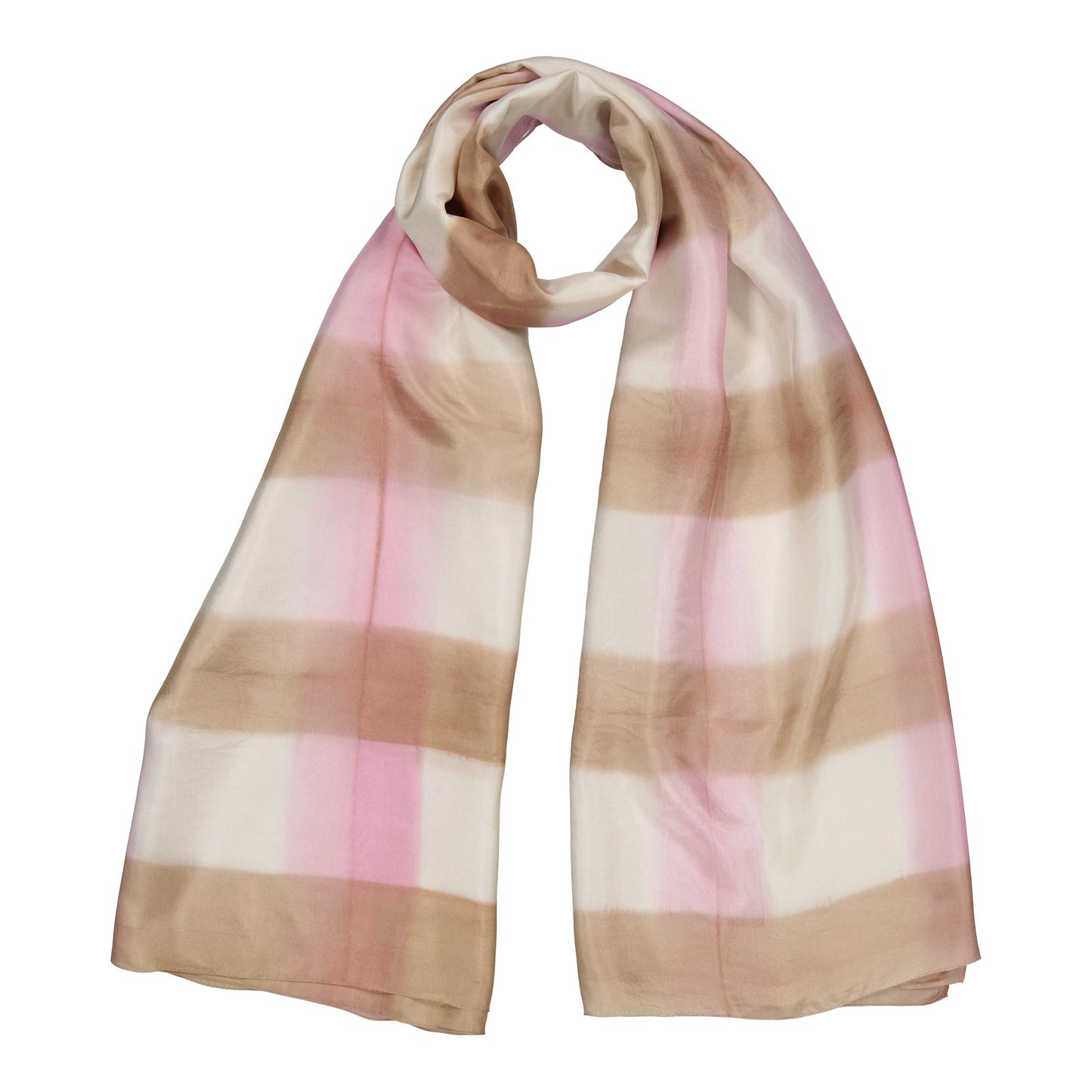 COLORAMA - silk scarf LILAC & BEIGE