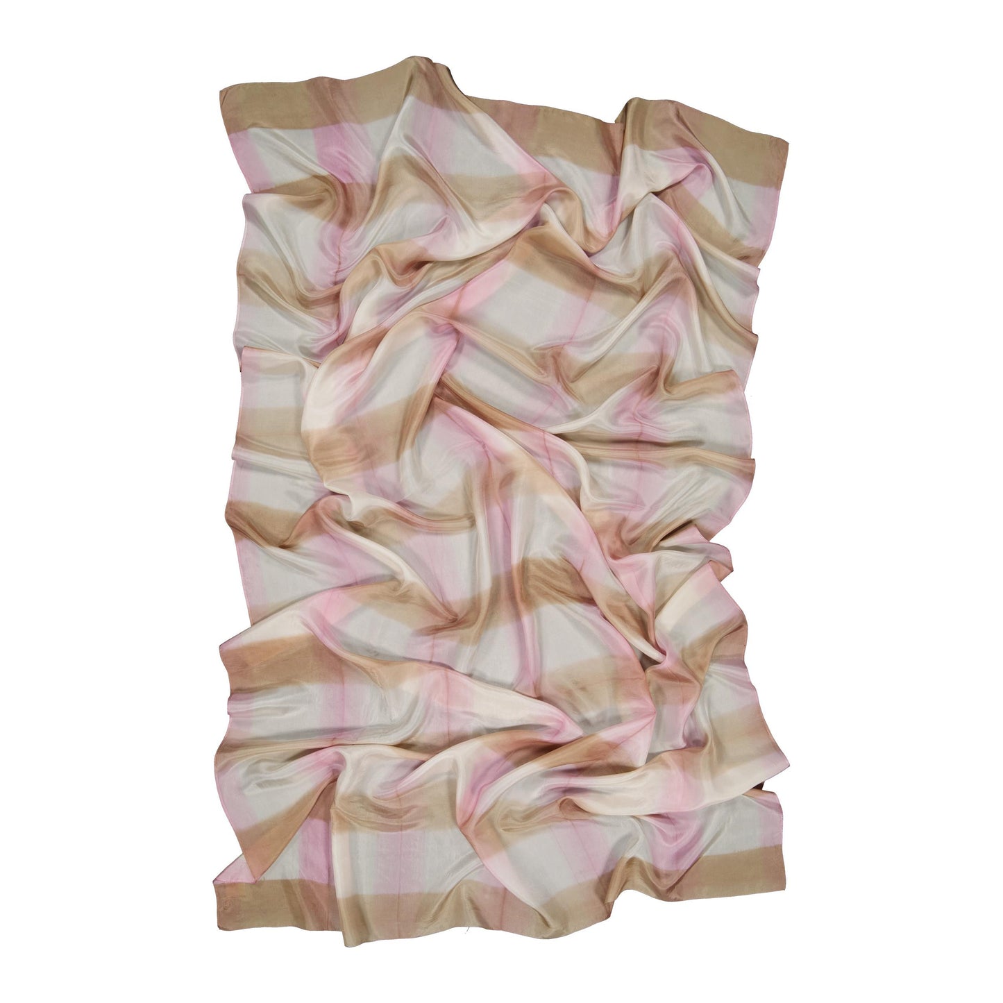 COLORAMA - silk scarf LILAC & BEIGE