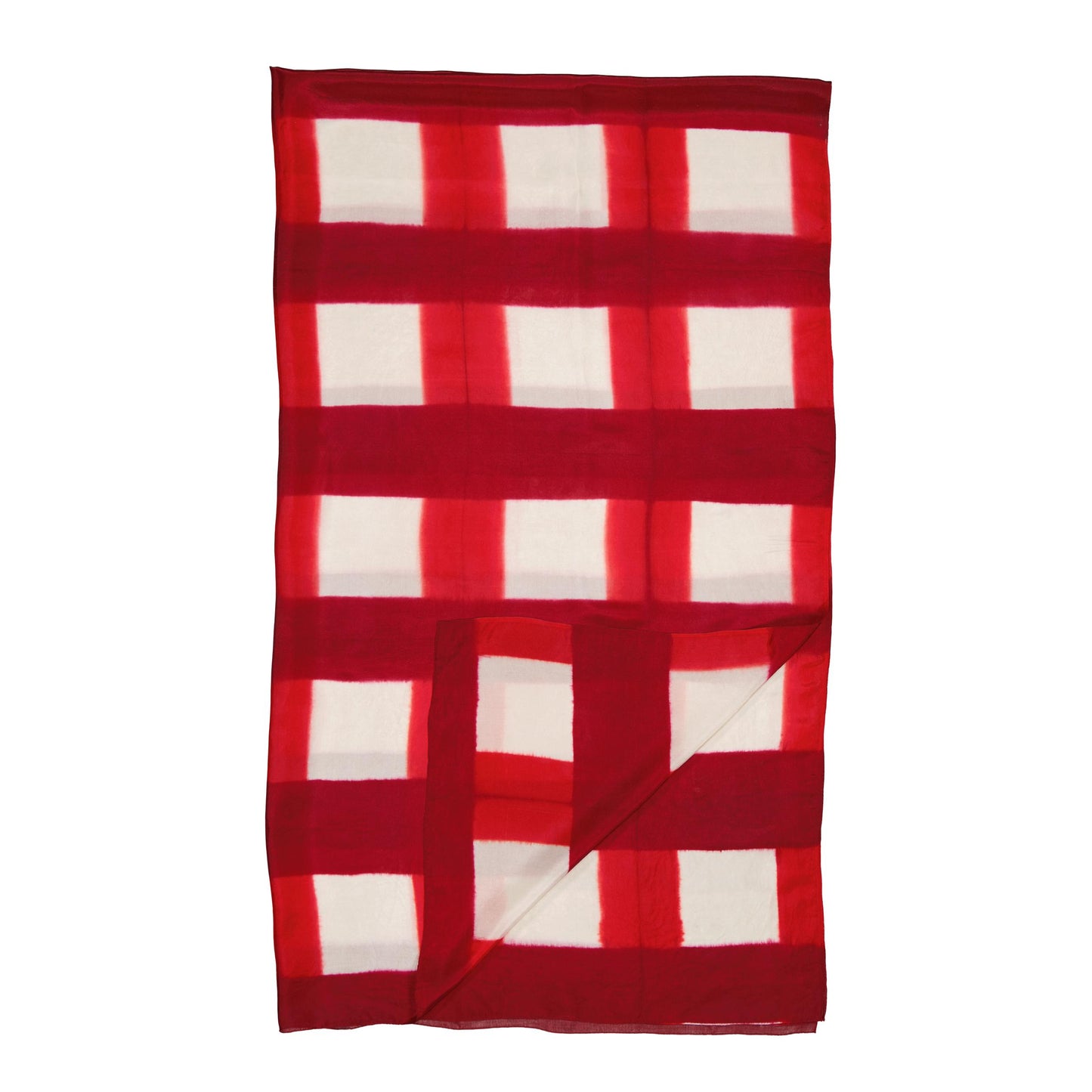 COLORAMA - silk scarf RED & GARNET