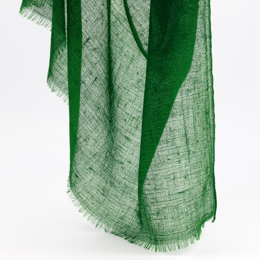 HOPE - cashmere stole BRITTISH GREEN 17-D