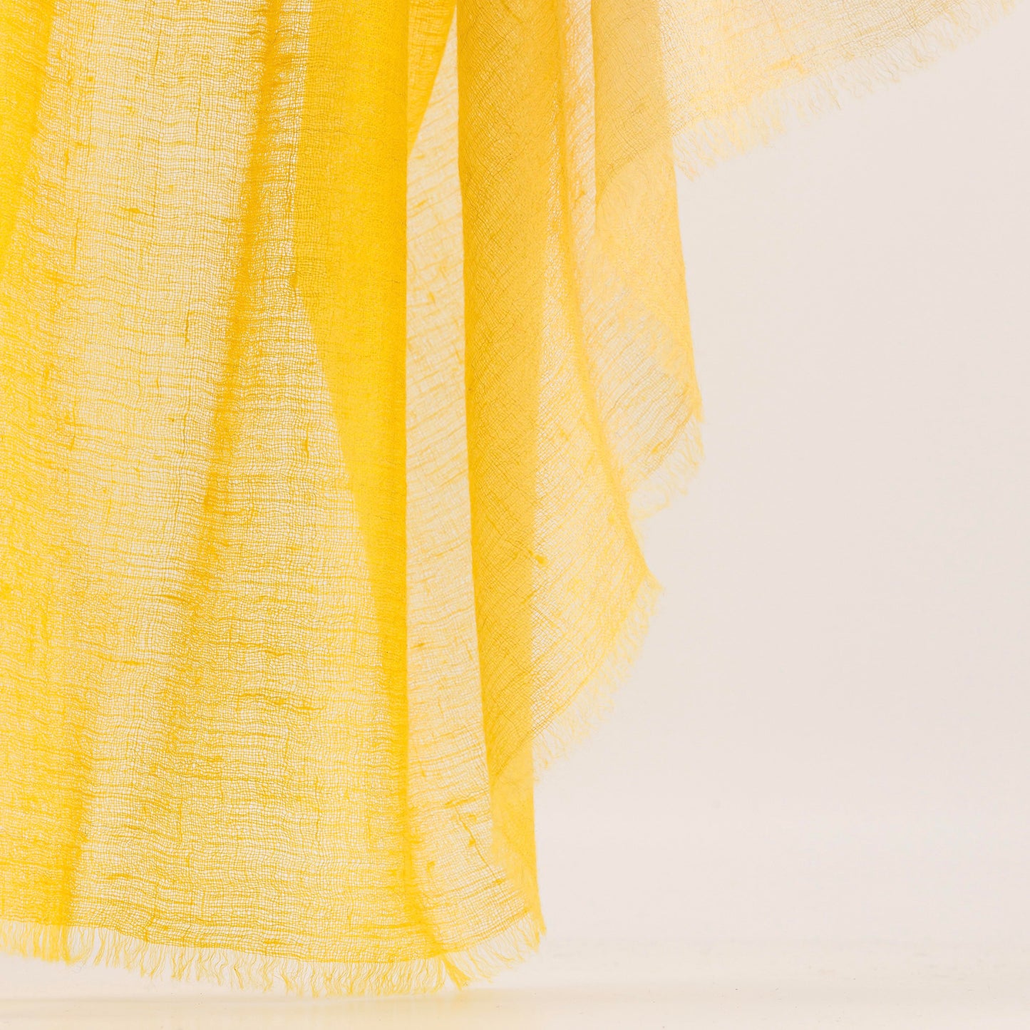 Aura - cashmere stole YELLOW