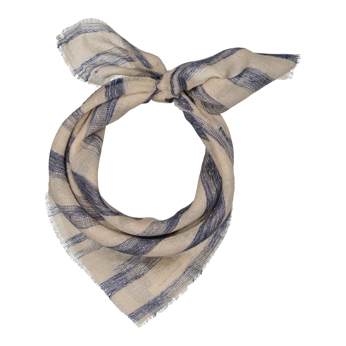 HORIZON - cashmere bandana CUMULUS BLUE 90-D