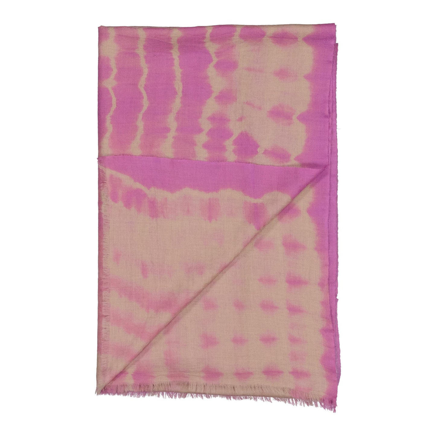 RIVE - shibori cashmere shawl LILAC