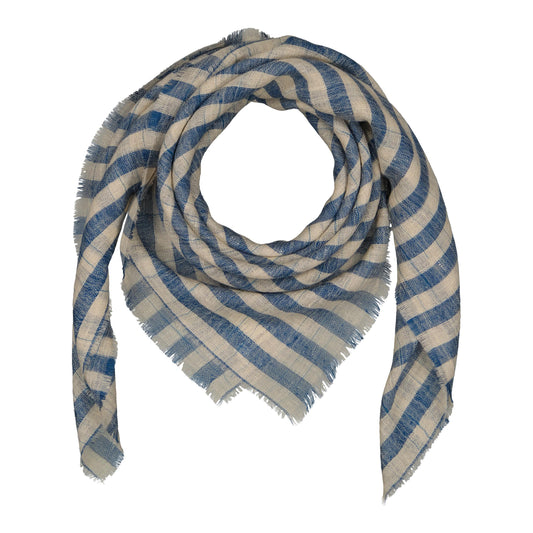 ATLANTIQUE - cashmere square BLUE