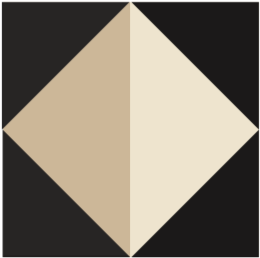 TANGRAM - Silk bandana BEIGE 238 & BLACK