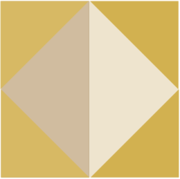 TANGRAM - Silk bandana YELLOW 189 & BEIGE 238