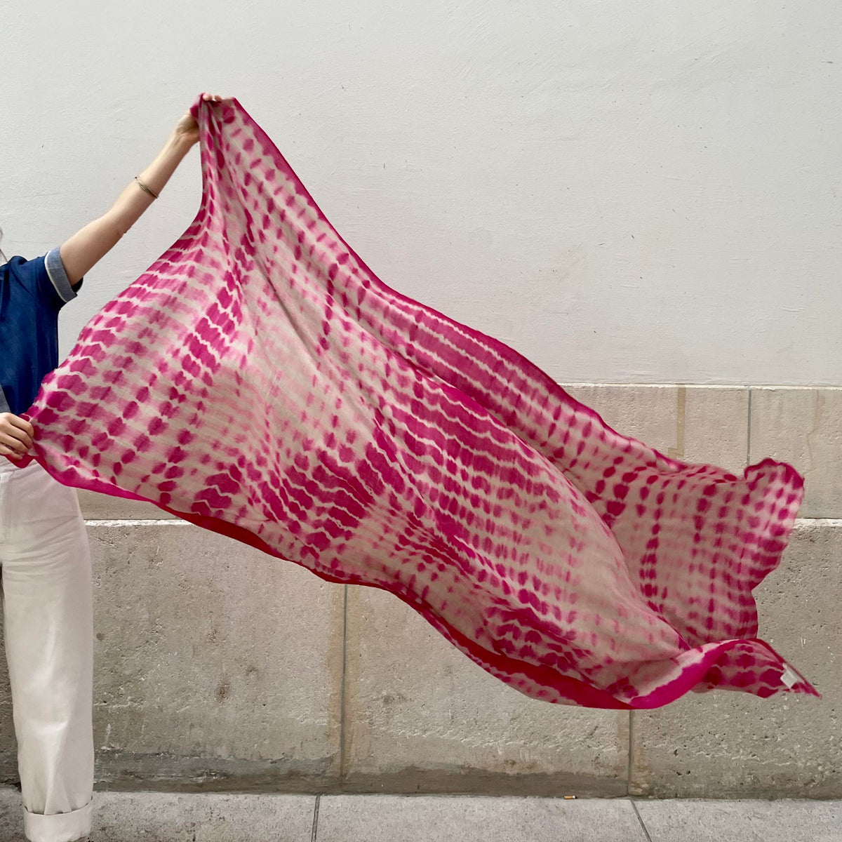 RIVE - shibori cashmere shawl
