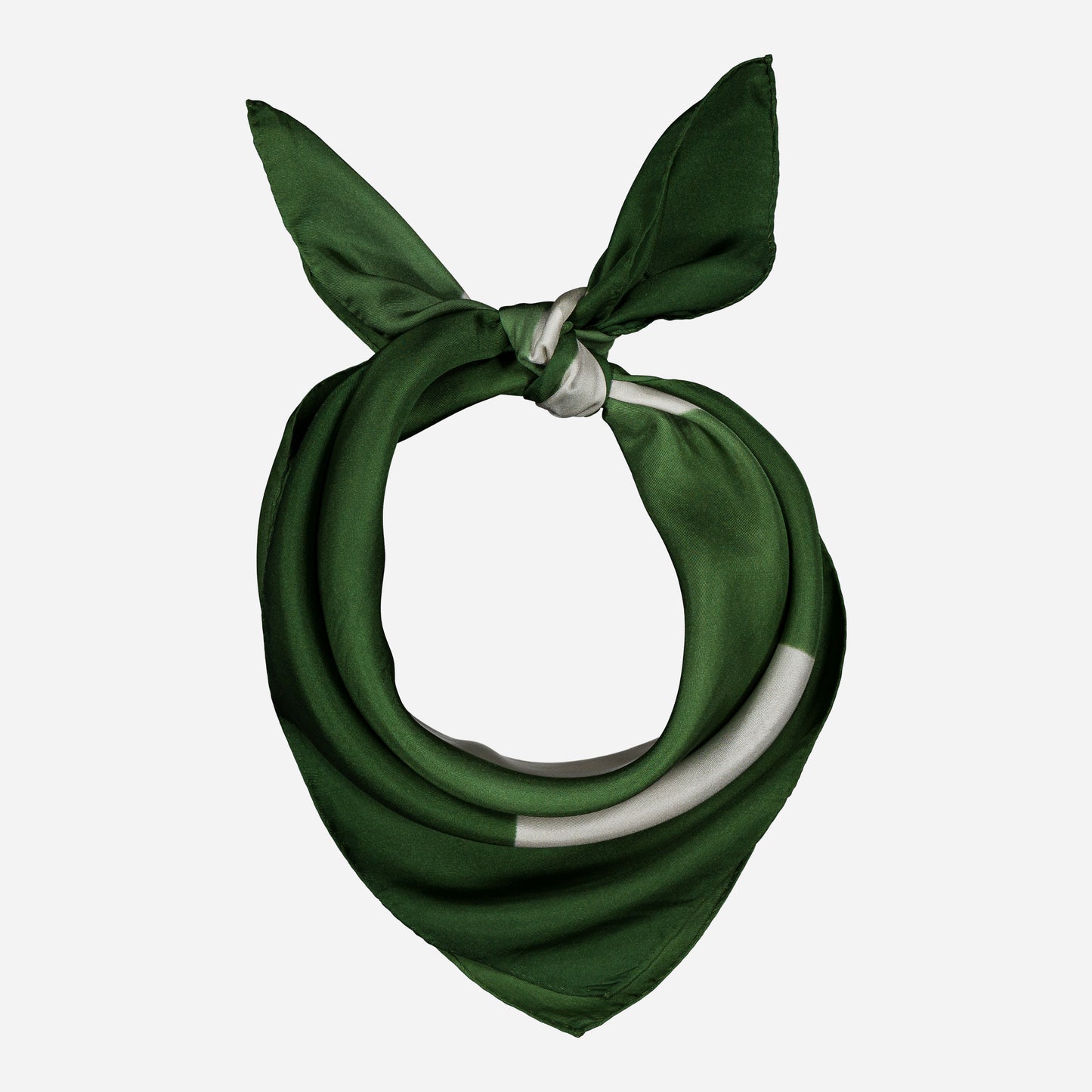LOVE - Silk Bandana GREEN 422 & AZUR 32
