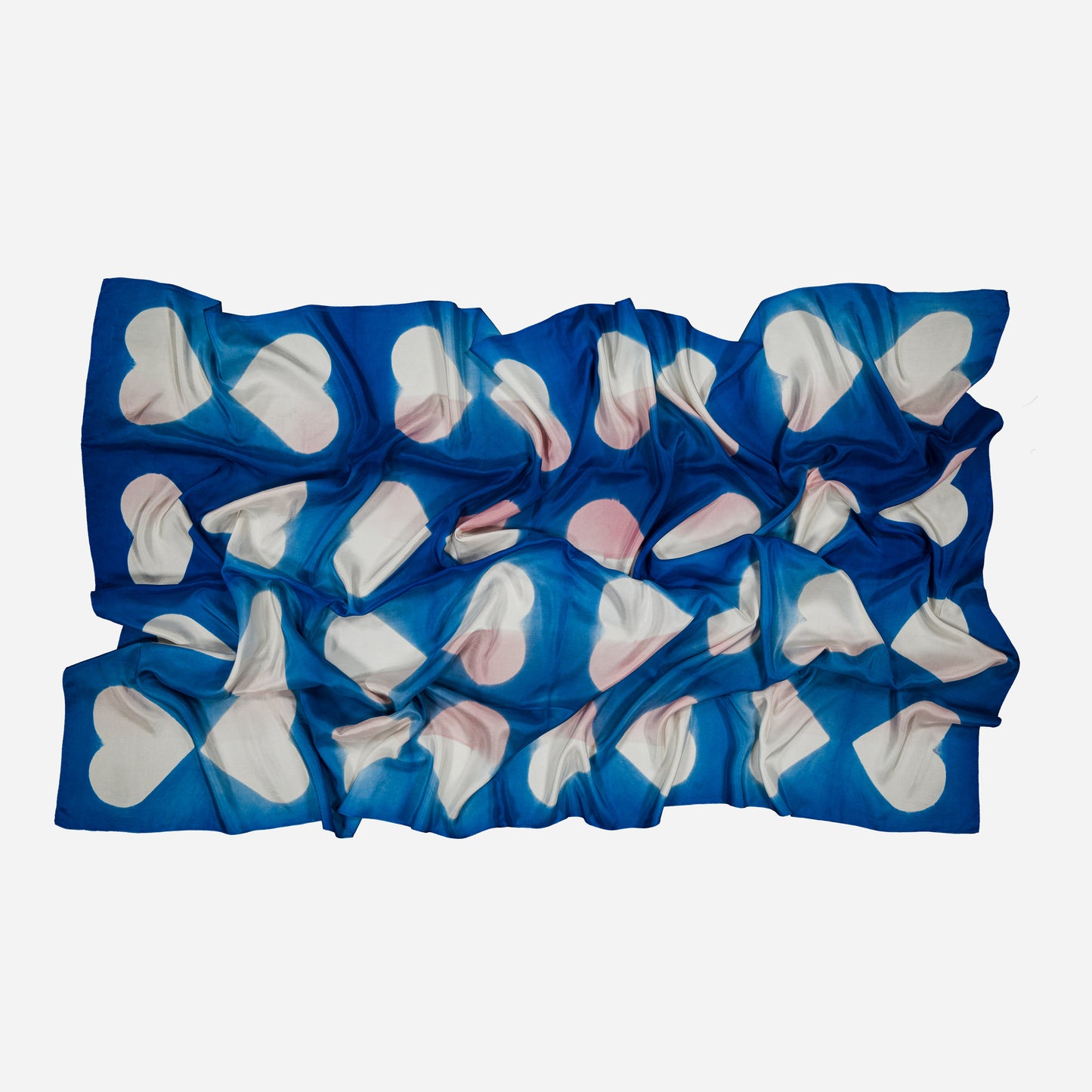 AMOUR - Silk Scarf BLUE 89 & PINK 216