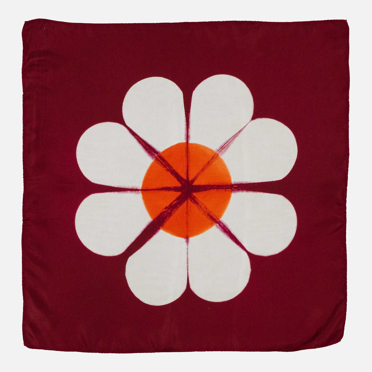 MARGUERITE - Silk Bandana KYOTO RED 27 & CORAL 131