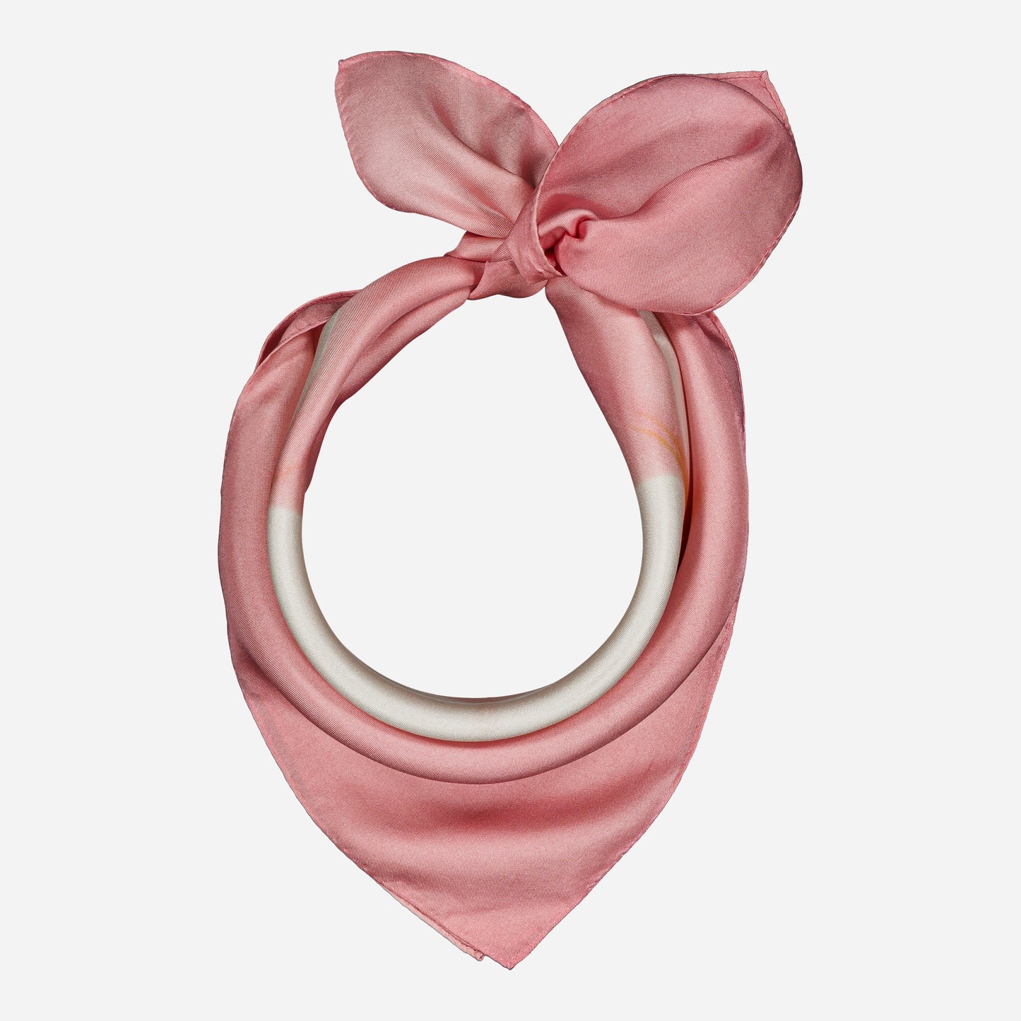 MARGUERITE - Silk Bandana PINK 216 & ANIS 223