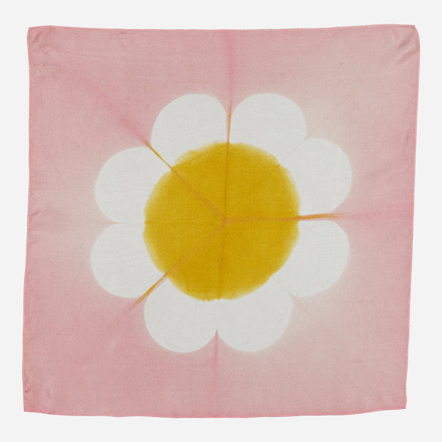 MARGUERITE - Silk Bandana PINK 216 & ANIS 223