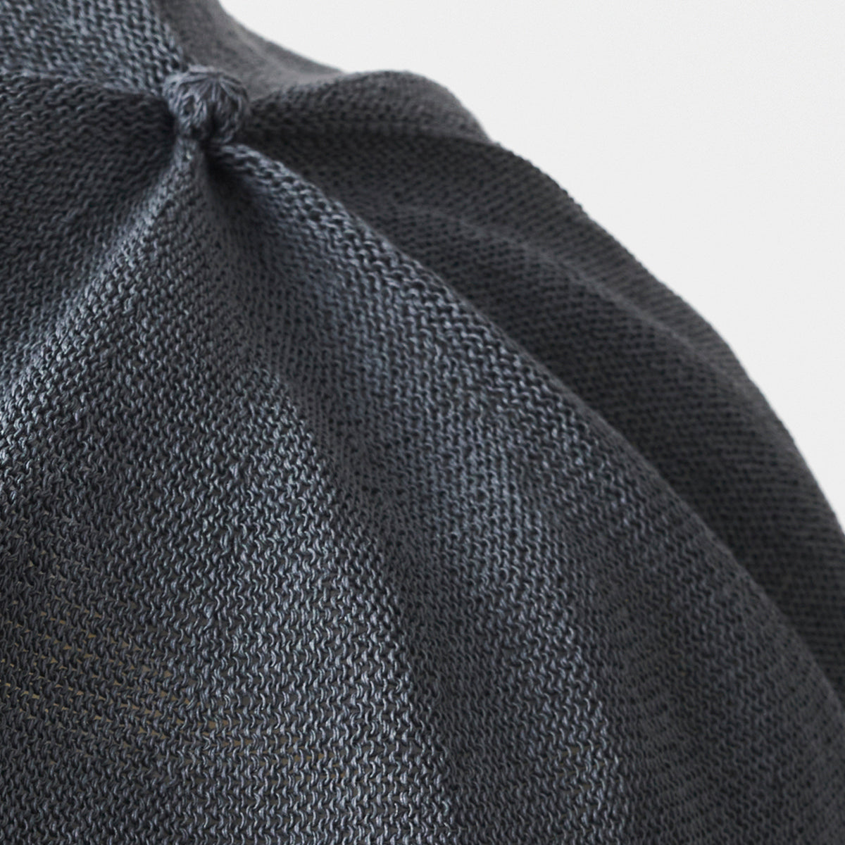 BERET TOP GATHER BIG - Mature ha. silk Black