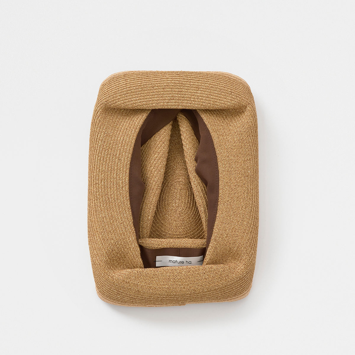 BOXED HAT - Mature ha. Mix Brown X Natural