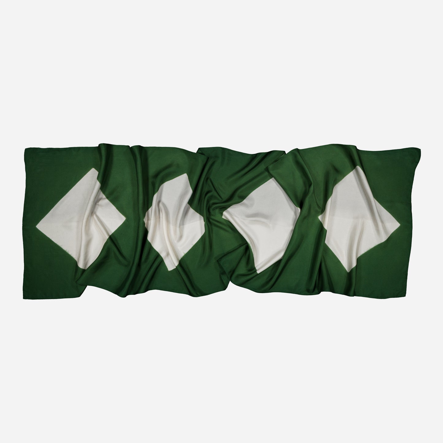Origami - Silk Stole GREEN 422 & AZUR 32
