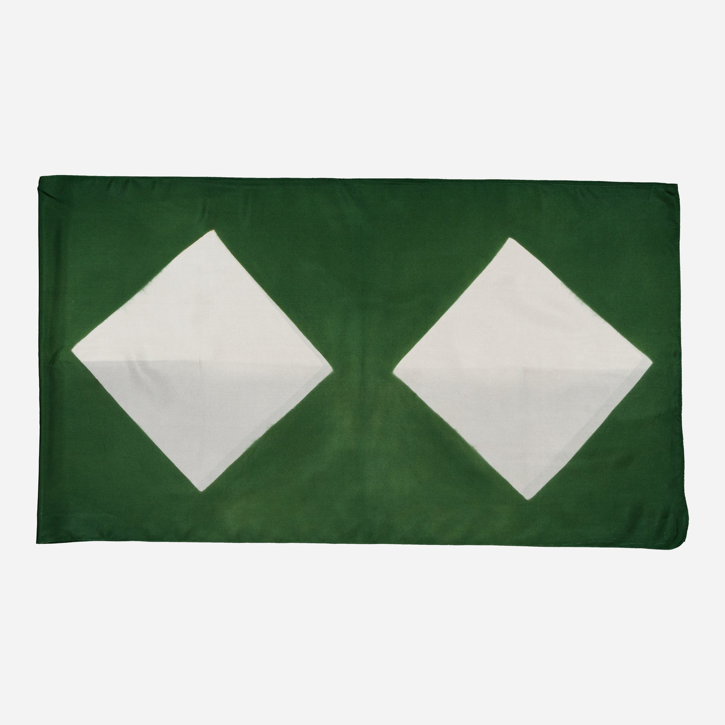 Origami - Silk Stole GREEN 422 & AZUR 32